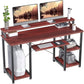 47" Studying Writing Table for Home Office (Cherry)