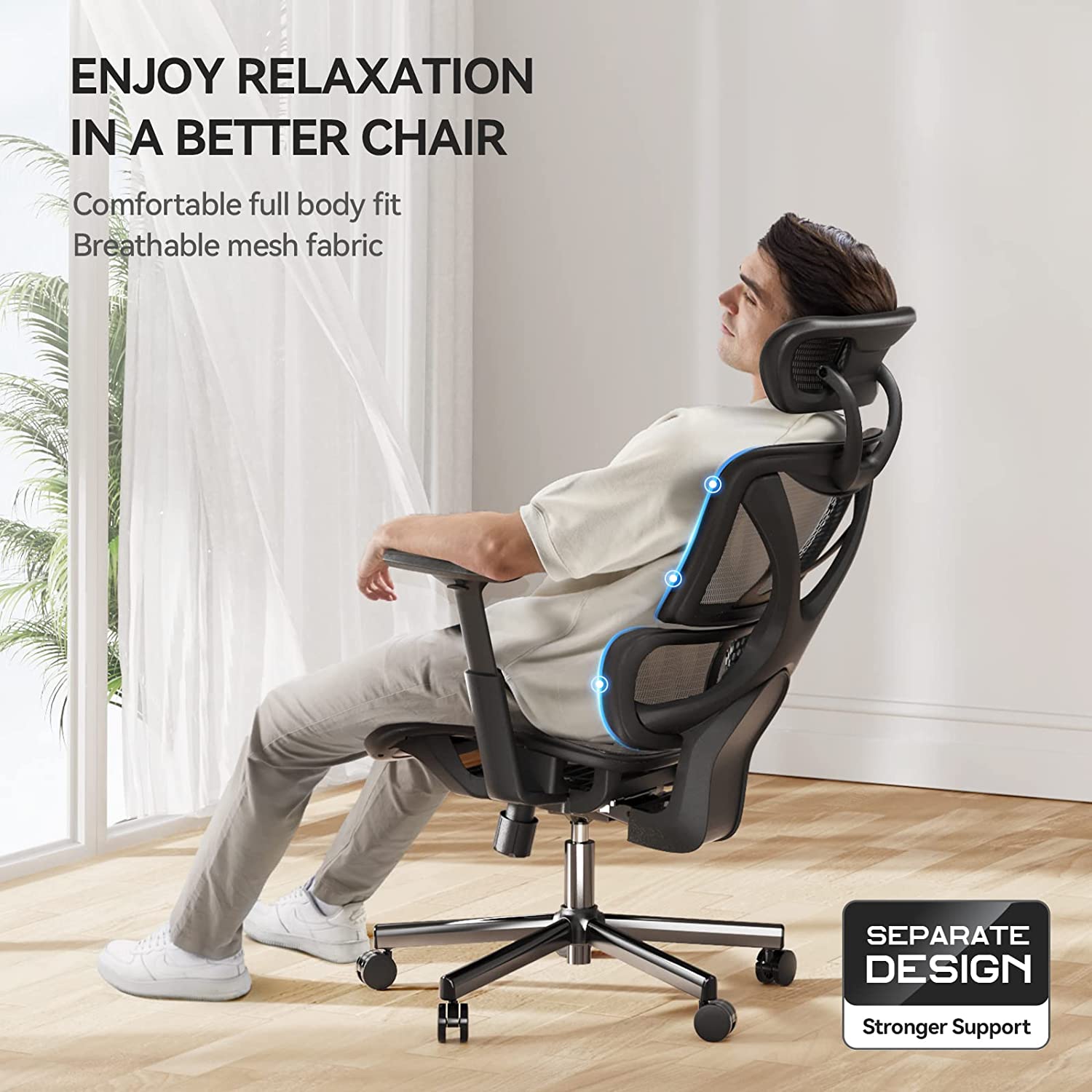 Wellnewlife Prestige Ergonomic Office Chair with Full Body